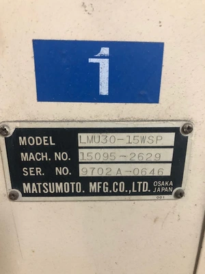 USED MATSUMOTO LMU30-15WSP