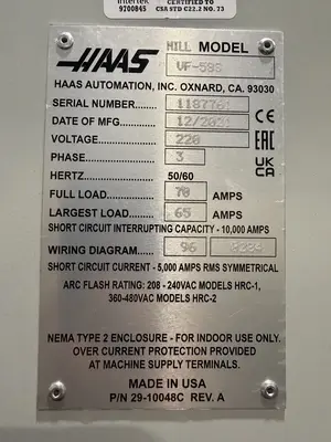 Used 2021 HAAS VF-5SS Vertical Machining Centers New York US | Prime Machinery #1704032