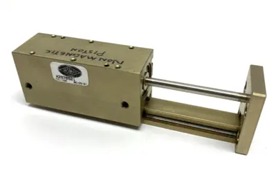USED DESTACO ROBOHAND MINIATURE DUAL-V ROLLER BEARING SLIDE
