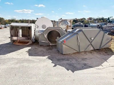 30' L x 70" Wide Carrier Fluid Bed Dryer With Heater