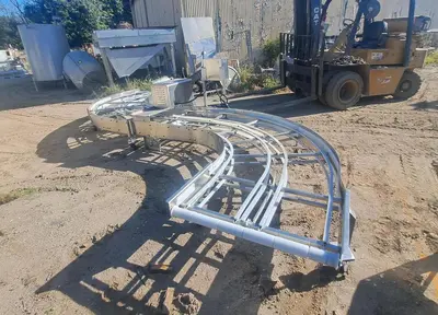 Conveyor, Belt, 36" x 20', Plastic, S Turn #C734663