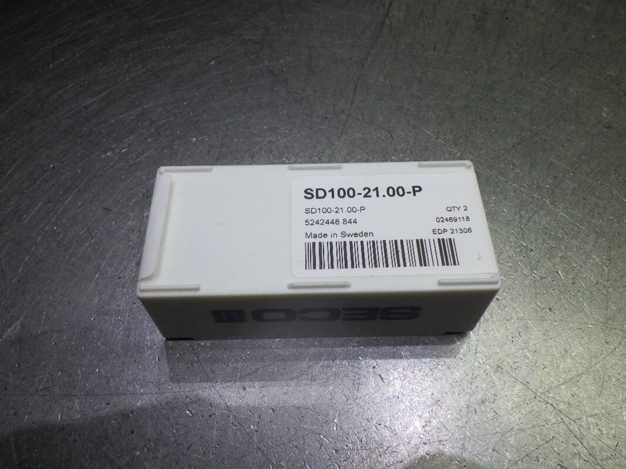 SECO 21mm Carbide Drill Tip Inserts QTY2 SD100-21.00-P (LOC1972B)