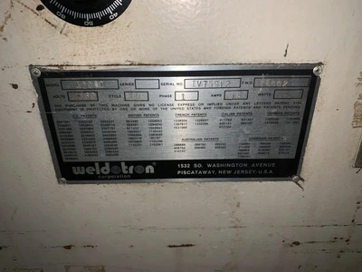 Weldotron 1208C tray wrapper machine 460V