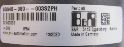NEW B&R 8GA40-0MPH6-00002 GEARMOTOR 8GA40-080-003S2PH 8GA400MPH600002