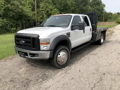 2008 FORD F-550 FLAT BED TRUCK: STOCK #12641