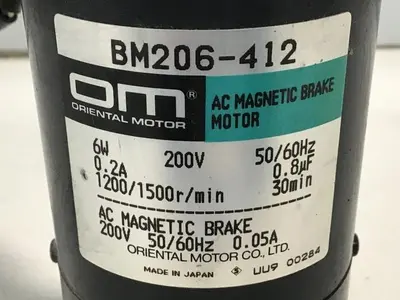 USED ORIENTAL MOTOR BM206-412