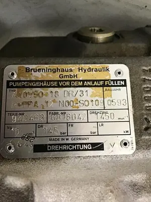 USED BRUENINGHAUS HYDRAULIK A10VSO28DFR1/31RPPA12K00-S0303