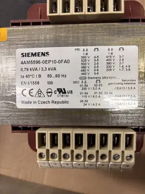 Used SIEMENS 4AM5596-0EP10-0FA0 Transformers Illinois US | Aucto #1310720