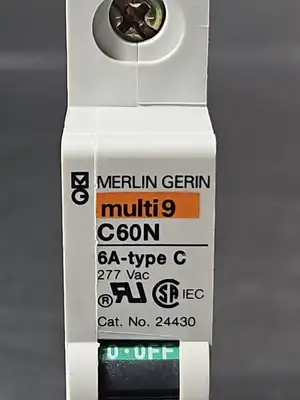 Square D MG24430 Supplementary Protector Breaker 1P 6A 277 VAC (BIN434)