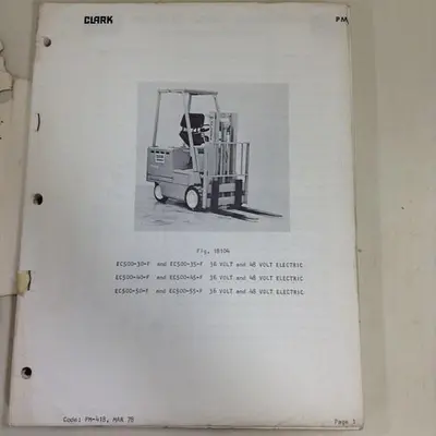 USED CLARK EQUIPMENT PMA 418