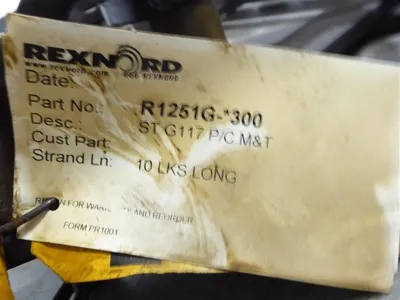 Rexnord R1251G-*300 Elevator Bucket Chain ST G117 P/C M&T 10 Links Surplus