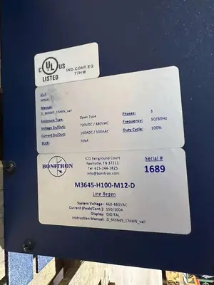BONITRON M3645-H100-M12-D 460-480VAC 150/100A - STOCK CC-19