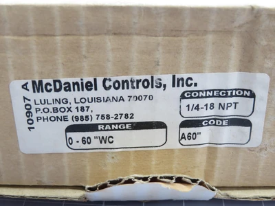New | in-Stock MCDANIEL CONTROLS _UNKNOWN_ Electrical Controls | OCO Industrial #1661194