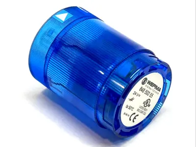 USED WERMA BLUE LED PERMANENT STACKLIGHT MODULE 24V AC/DC KS50