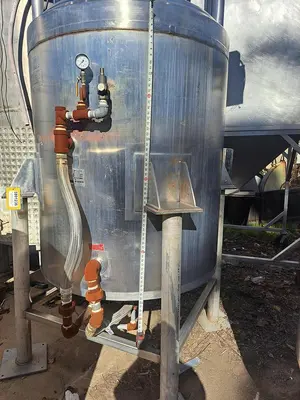 Tank, 500 Gallon, Stainless Steel, Jacket, Agitated, Crepaco #5991236
