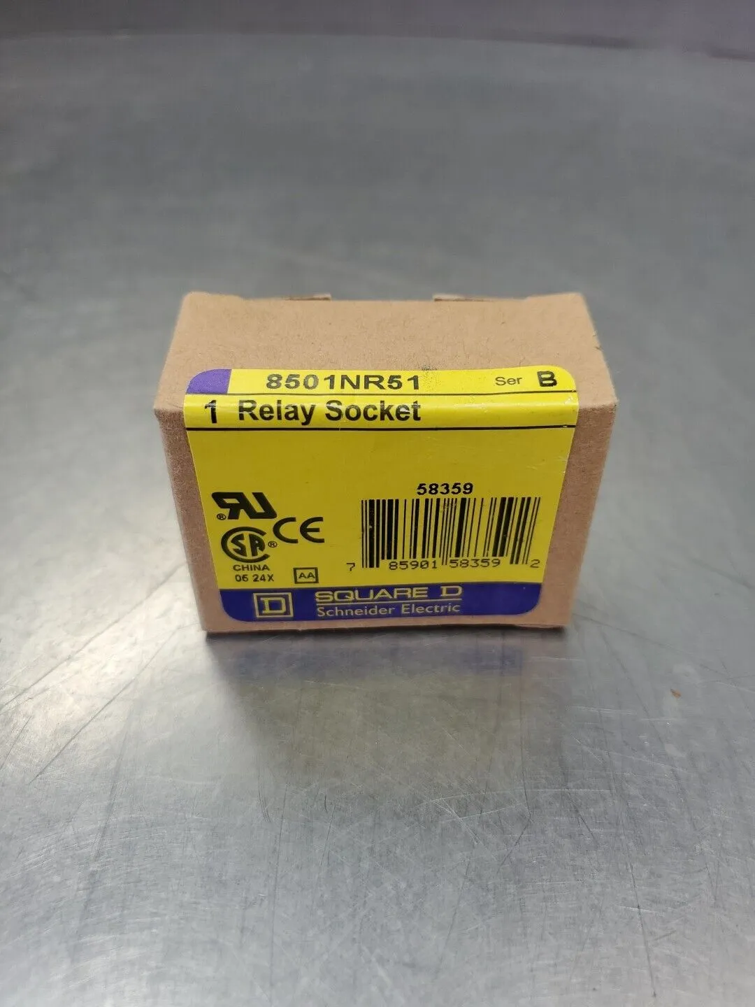 SQUARE D 8501NR51 Ser B RELAY SOCKET BASE. 4C-43