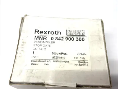 New | in-Stock Bosch Rexroth Pneumatic Damping Stop Gate VE 2 NO HARDWARE Pneumatic Cylinders Michigan US | Maverick Industrial Sales #1424612