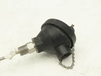 Temperature Transmitter Thermocouple 36" Probe 1/2"npt with Protection Head