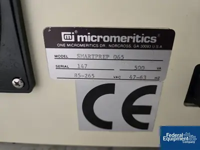 USED Micromeritics Micromeritics Smartprep System, Model 065