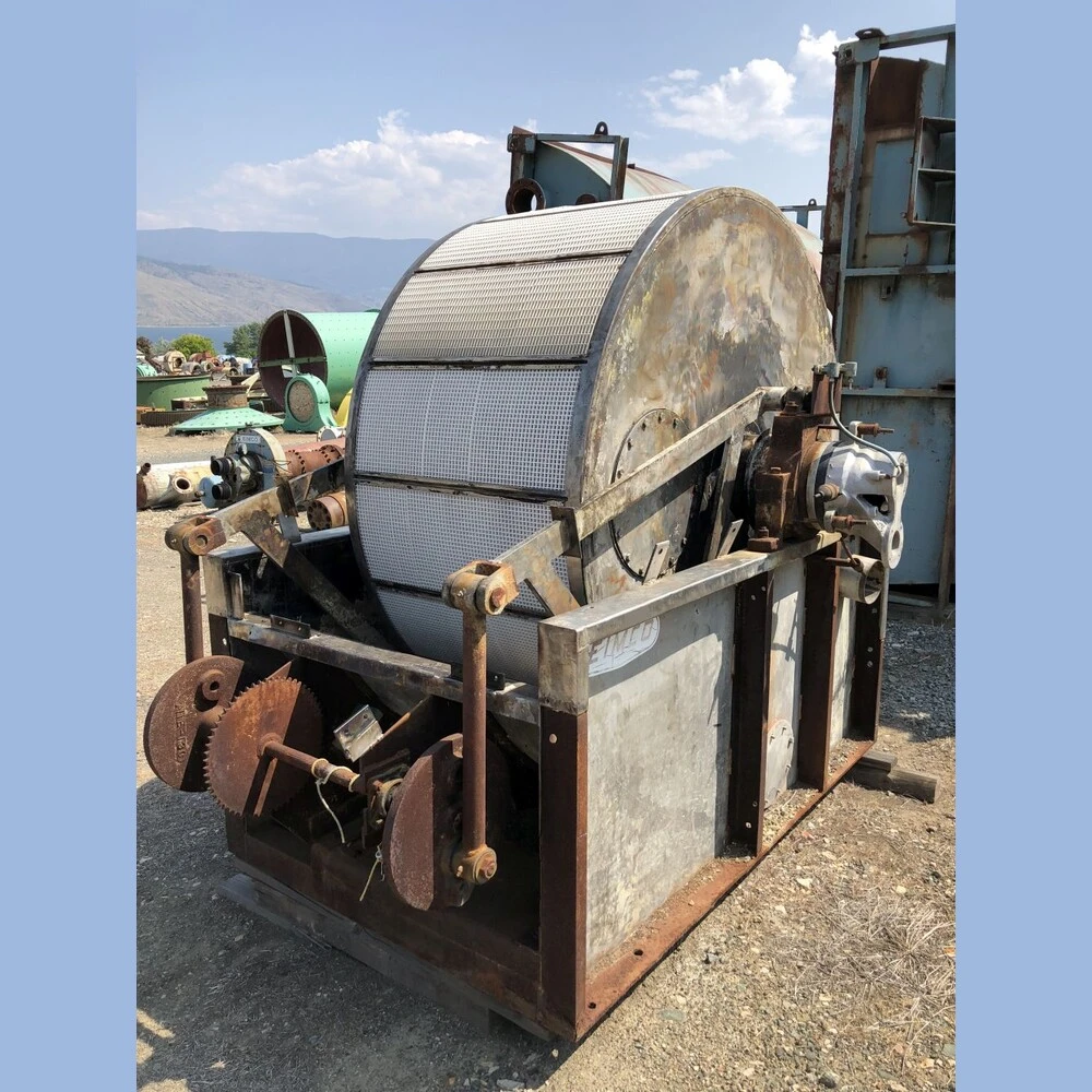 6 ft. Dia. x 3 ft. Eimco Continuous Vacuum Drum Filter
