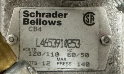 NEW PARKER / SCHRADER BELLOWS L4653910253 DOUBLE SOLENOID VALVE 110/120V 50/60HZ