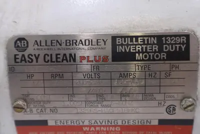 ALLEN BRADLEY BULLETIN 1329RS-HAOF518WKC INVERTER DUTY MOTOR #M-40