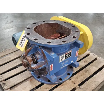 Used 10" Dia. Mild Steel Ancaster Conveying Rotary Airlock Valve