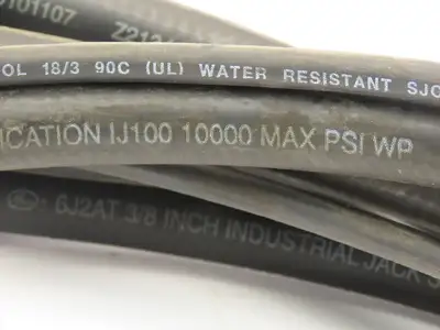 HK Porter W119581 Hydraulic Hose Remote Control Wire 3/8"x 20'L 10000 PSI