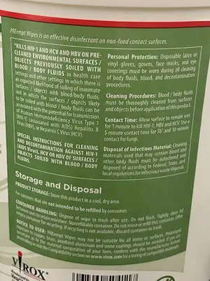 PREempt Disinfectant Cleaner Wipes - 3 Pack
