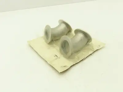 45 Degree Radius Vacuum Elbow Welded 3" Flange Stainless Steel Lot of 2