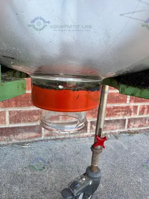 Used CHEMGLASS 20 LITER JACKETED GLASS REACTOR W/ STAND, IMPELLER Reactors California US | Equipment Lab #1394845