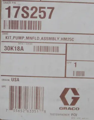 NEW GRACO 17S257 PUMP 25C160