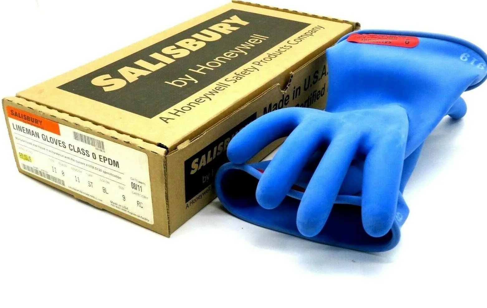 NEW HONEYWELL SALISBURY D120 LINEMAN GLOVES TYPE II SIZE 9 LENGTH 11