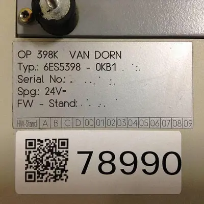 USED VAN DORN 6ES5398-0KB1