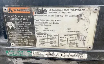 Used 2008 YALE GLP040SV Liquid Propane Forklifts Texas US | TB Forklifts #1274980