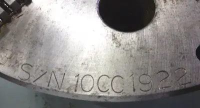 10" SP Sheffer, 3-Jaw Power, 3"  Hole, A1-8