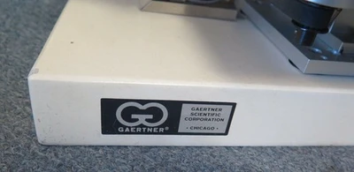 GAERTNER SCIENTIFIC ELLIPSOMETER Model L115 C