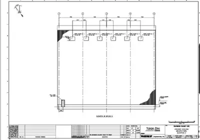 WARDROP Engineered Building, 98' x 52" x 74' height to Crane Rail