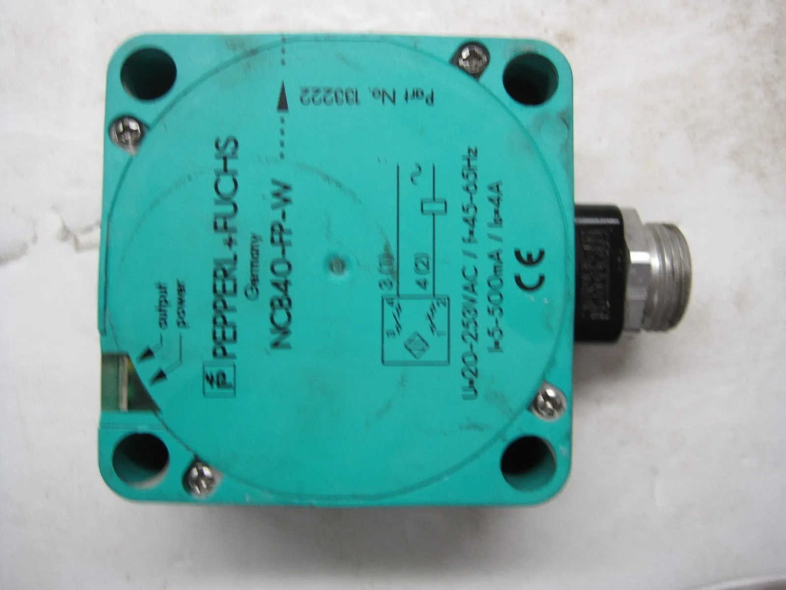 Pepperl Fuchs NCB40-FP-W-P4-BHMSP3-N.O. Proximity Switch NCB40FPWP4BHMSP3NO