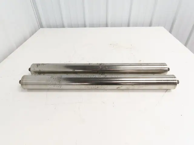 Hytrol 2-5/8" Snub Idler Roller 30" Hytrol Conveyor 27"BF 11/16" Hex Lot of 2