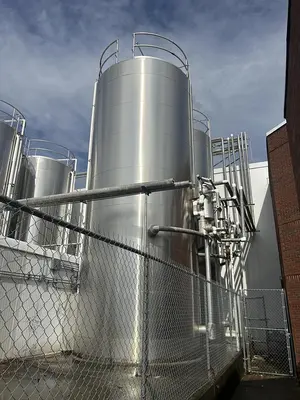 Walker Stainless 20,000 Gallon Jacketed Stainless Steel Storage Tanks SA240/T316L R-717 Lot of 4 1997
