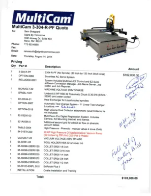 2014 MULTICAM 3000 SERIES CNC ROUTER | CNC EXCHANGE (12)