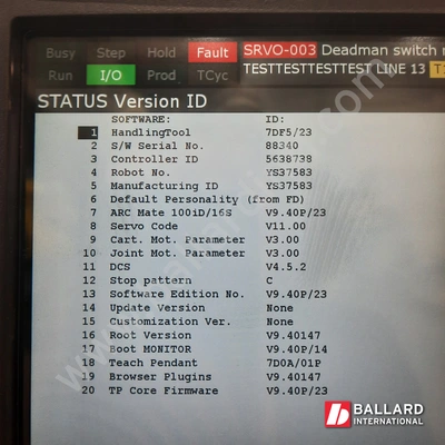 FANUC M-10iD/16S Robot System w/ R30iB Plus Controller