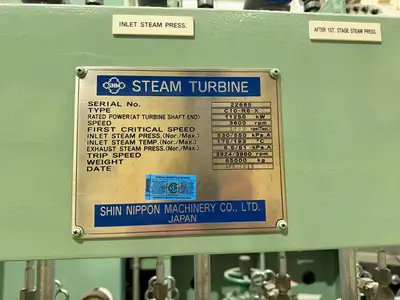 USED 2015 SNM TURBINE/ ABB ALTERNATOR C10-R6-X