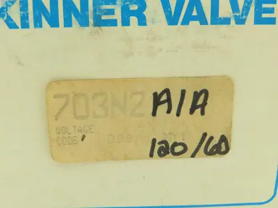 Honeywell Skinner 703N2A1AN Solenoid Valve 2-Way NC 120V 3-150 PSI 1/4" NPT