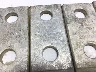 Burndy YA34-2N Copper Lug Brown Die 299/20 (Lot of 6)