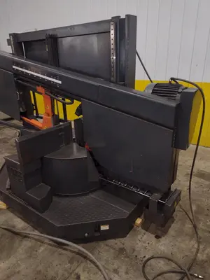 16" X 28" COSEN MODEL #SH-710LDM HORIZONTAL 60° MITERING BAND SAW: STOCK #23643