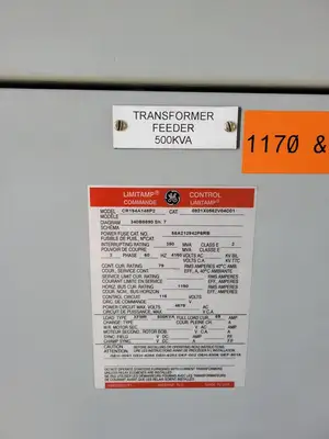 5kV Motor Control Center (MCC) Unit w/ (4) Breakers & (2) Load-Break Switches