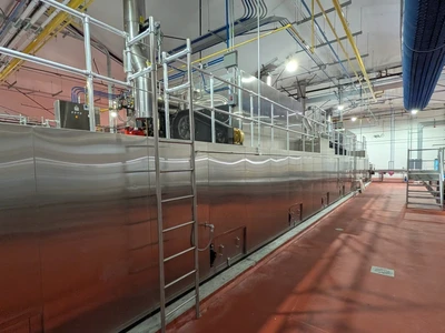 2024 Henry Group 5-zone indirect fired tunnel oven with loader and unloader