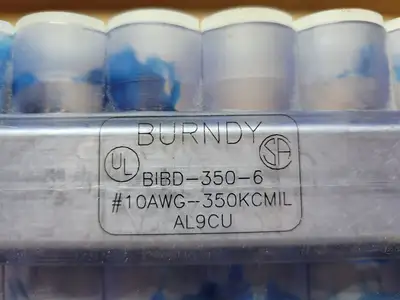 Used BURNDY BIBD-350-6 Terminal Blocks British Columbia CA | Lenmark #1489046